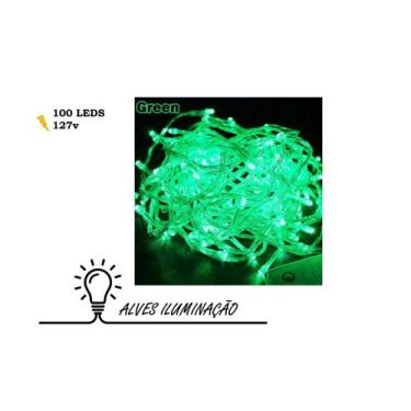 Imagem de Pisca Pisca de 100 Leds 8 Funções 10 metros 127v para Decoração - ALVE