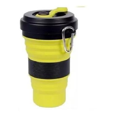 Imagem de Kit 10 Copo De Silicone Retrátil Dobrável 550ml Portátil - OEM,  Amare