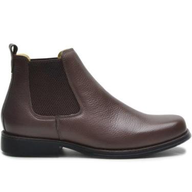Imagem de Botina Chelsea Boots Capiau Angus Anatomic Confort Gel Flex Café - Cap