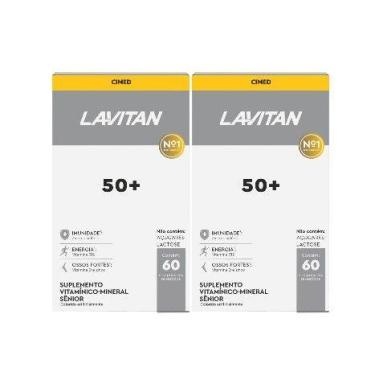 Imagem de Kit 2x Suplemento Lavitan 50+ Com 60 Comprimidos - Cimed