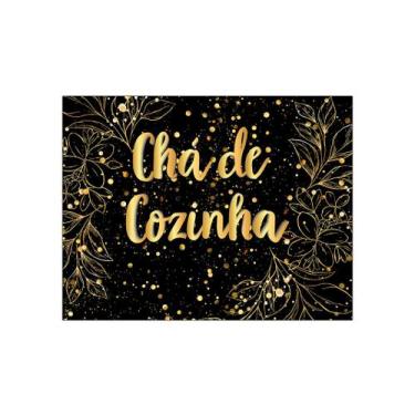 Imagem de Painel de Festa Horizontal 1,55 X 1,20 -  Chá de Cozinha Efeito Brilho