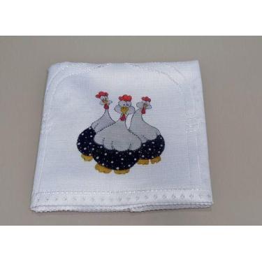 Imagem de Capa Para Fogão De 6 Bocas De Renda - Rendhac, Galinha