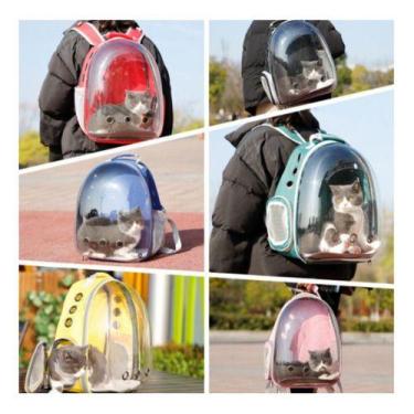 Imagem de Mochila Astronauta Transparente Respirável Para Gato Animais - oem, Pr