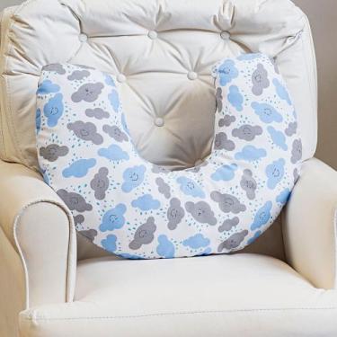 Imagem de Almofada Amamentação Menino Menina Com Zíper - L2M, Azul