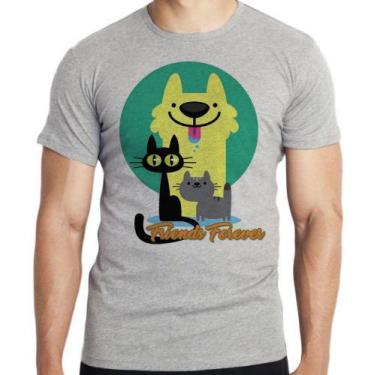 Imagem de Camiseta Pets Friend Forever  Blusa criança infantil juvenil adulto ca
