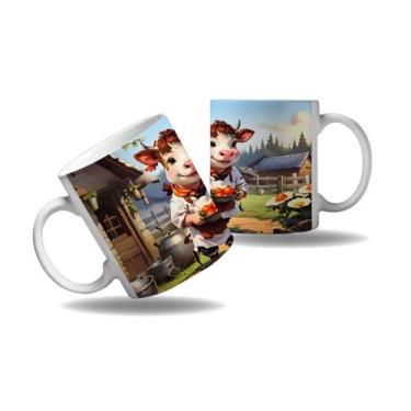 Imagem de Caneca Presente Vaca Cozinheira Chefes Cozinha Profissão 1 - Enjoy Sho