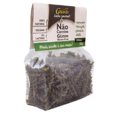 Imagem de Massa Gourmet Fuzilli com Espinafre, Berinjela e Chilli Casarão 300 g