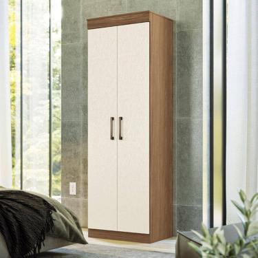 Imagem de Armário Multiuso 2 Portas e 5 Prateleiras Star Jatobá/Areia