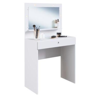 Imagem de Penteadeira Camarim 1 Gaveta Com Colmeia Star A05 Branco - Mpozenato, 