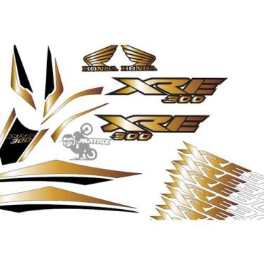 Imagem de Kit Completo Adesivo XRE 300 - Adesivos Matrix, Ouro