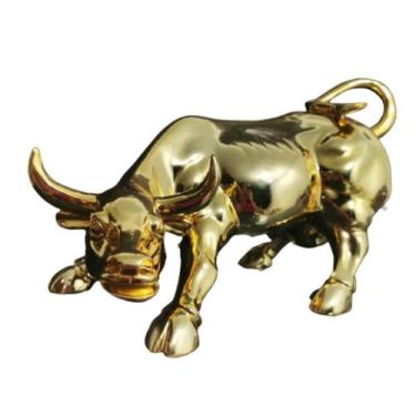 Imagem de Escultura Enfeite Decorativa Touro Dourado Lindo Formosa - LUXdécor Ca