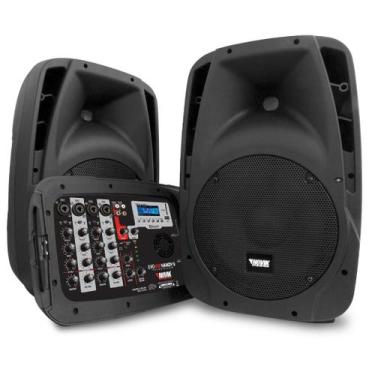 Imagem de Sistema Portátil PA 300W RMS Bluetooth Evo 410 HANDY II Novik, Preto