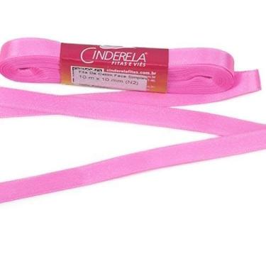 Imagem de Fita de Cetim Nº 02 10mm com 10 Metros - Cinderela, 53 ROSA CHICLETE