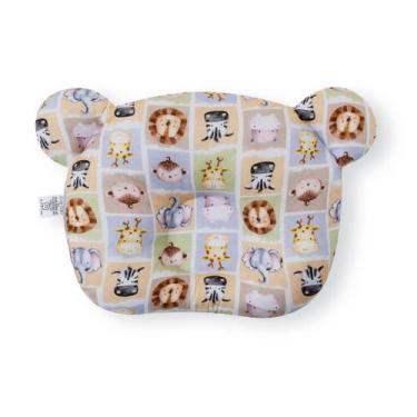 Imagem de Travesseiro Anatômico Bebê Rn Macio Cabeça Chata - SAFARI N12 - CLICK 