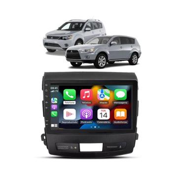 Imagem de Kit Multimídia Outlander 2008 / 2013 Android 9 Pol 2/32Gb Carplay Gps WiFi Rádio Bt - Vision 8990CP
