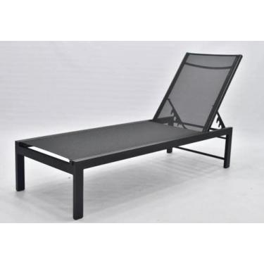 Imagem de Espreguiçadeira Estrutura Aluminio Tela Sling Sem Rodas - Aluminatto