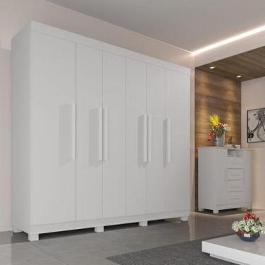 Imagem de Roupeiro londres 6 portas imop - branco