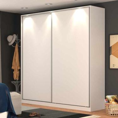 Imagem de Guarda Roupa 2 Portas de Correr RC2006 Linha Roupeiros Emovell, Branco