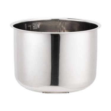 Imagem de Fenteer Panela interna para panela de arroz, ferramenta kithcen, forro antiaderente de substituição, panela interna de aço inoxidável para cozinha e casa, S