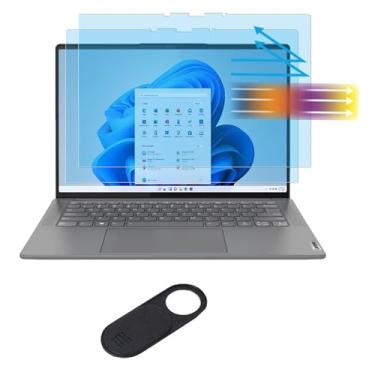 Imagem de MUBUY-GOL Protetor de tela antiluz azul para laptop Lenovo Yoga Slim 7 Aura Edition (15ILL9) de 15,3 polegadas, bloqueio de luz azul, antirreflexo e filtro de impressão digital