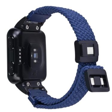 Imagem de C2D JOY Pulseira de nylon trançada compatível com Garmin Forerunner 35/Approach S10, pulseira de nylon esportiva, média (11-20 cm), azul meia-noite