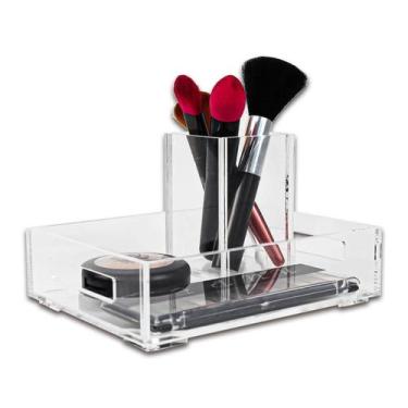 Imagem de Bandeja Em Acrílico Pequena 20 X 15 X 5 Cm Com Alças 5mm - CENTAURI AC