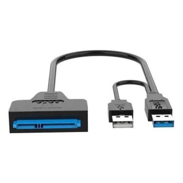Imagem de Cabo Conversor Adaptador Usb 3.0 Sata Dual + usb 2,0 12v 2a Hd - X Tra
