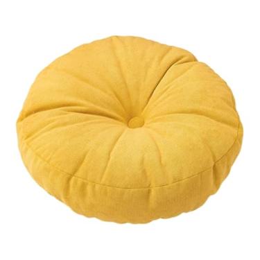 Imagem de Ｂｅｓｇａ Almofada de ioga travesseiro de meditação portátil travesseiro redondo de piso para o quarto home sofá cadeira de cama carro, Amarelo