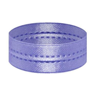 Imagem de 20m Fita Camada Dupla Cetim c/ ARAME no meio 1cm larg x 20m - Fitas e 