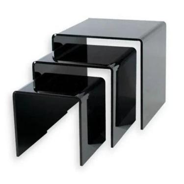 Imagem de Plataforma Expositor Acrílico Para Vitrine 3 Unidades - loja dinka