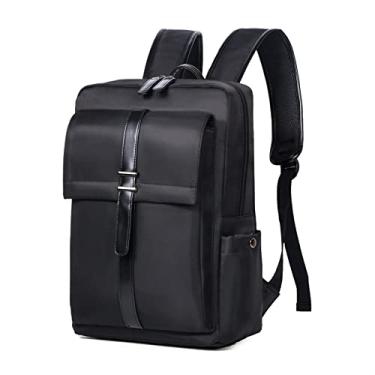 Imagem de Mochila vintage para homens mochilas escolares funcionais para adolescentes mochila para laptop de grande capacidade casual mochila feminina(Black)