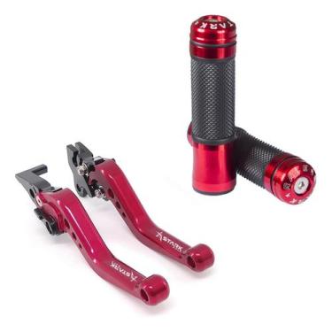 Imagem de Kit Manete Manopla Esportivo Cb 250f Cb300f Twister Titan - Stark Race