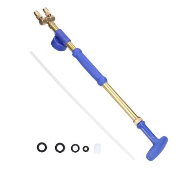 Imagem de MUNEFE pulverizador manual de jardim, pulverizador tipo garrafa com bicos duplos, aspersor de água de linha fêmea para irrigação de gramado de jardim