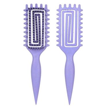 Imagem de Escova de cabelo oca desembaraçadora para mulheres, escova modeladora para cachos e cachos molhados, pente para massagem no couro cabeludo, ferramentas de modelagem (01)