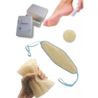 Imagem de Kit Banho: Sabonetes de Leite de Cabra e Acessórios Naturais