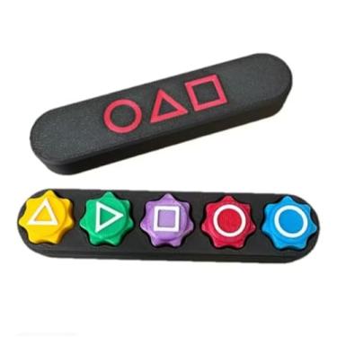 Imagem de Jogo De Dado Gonggi Coreano Round 6 + Estojo (Estojo Retangulo)