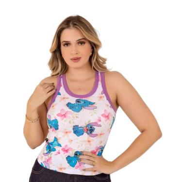 Imagem de Kit 3 Blusinhas Femininas Suede Regatas Estampadas - Fortaleza Jeans, 