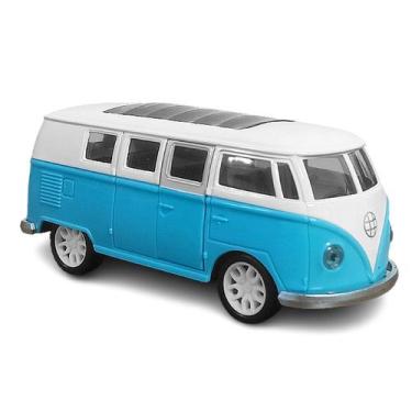 Imagem de Carrinho Infantil de Ferro Perua Kombi Azul - Barcelona