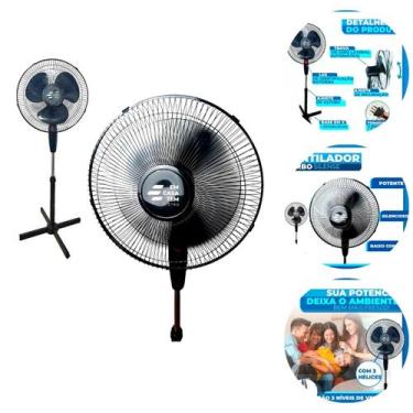 Imagem de Ventilador de Coluna Turbo 3 Velocidade Silencioso 127v - Ingá Import,
