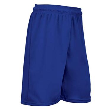 Imagem de CHAMPRO Short Power 17,78 cm de costura interna de poliéster - dúzia (12), adulto GG, azul royal