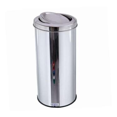 Imagem de Lixeira Inox 50 Litros Com Tampa Vai-E-Vem