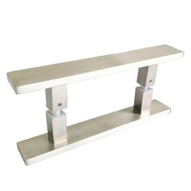 Imagem de Puxador Porta Pivotante Correr Duplo Box Aço Inox 25cm Flat - DECORPLA