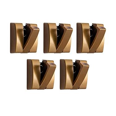 Imagem de Gancho de cabideiro, ganchos dobráveis para casacos, 5 peças de ganchos de parede, toalhas de banheiro, cabide de liga de alumínio, ganchos dobráveis para pendurar casaco, chapéu, toalha, bolsa