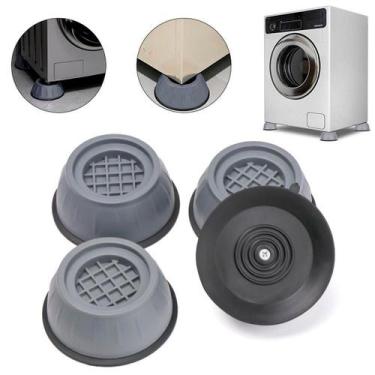 Imagem de Kit Suporte Para Lavadoras Secadoras Fogão Eletrodomésticos - NIVELADO