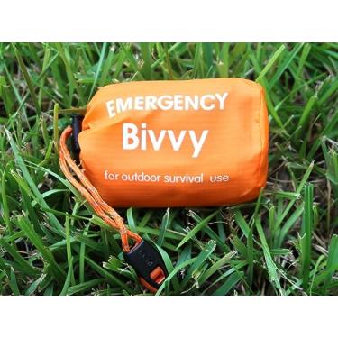 Imagem de GALAXYLENSE Saco de dormir térmico de emergência, cobertor de sobrevivência com apito, impermeável, leve, sobrevivência, abrigo, cobertor, bolsa para atividades ao ar livre, caminhadas, acampamento,