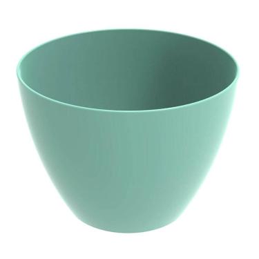 Imagem de Tigela Redonda Grande 6,2L Verde Menta Crippa Travessa Servir Salada Frutas Pratos Quentes