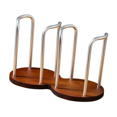 Imagem de Ioensy Organizador de copo de café Organizador de alumínio Gretos Distribuidor de presentes de papel Stand para Breakroom Banheiro Restaurante Hotel Cozinha, Rack Duplo