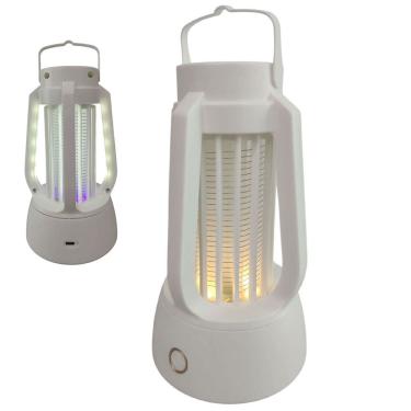 Imagem de Luminaria LED Repelente Luz Ultravioleta Afasta Mosquito Pernilongo Inseto Mosca USB Bateria Recarregavel Armadilha Casa Acampamento