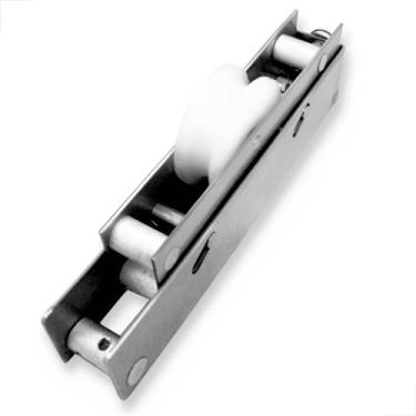 Imagem de Roldana Inox Gold Unica Trilho Redondo Meia Cana 100kg - Rolshow