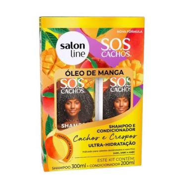 Imagem de Kit Salon Line SOS Cachos Óleo de Manga Shampoo 300ml+Condicionador 20